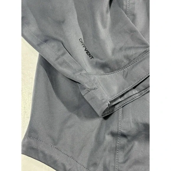 Womens The North Face Waterproof Dryvent Hooded Rain Jacket Ash Blue LG Hyvent - Picture 10 of 13